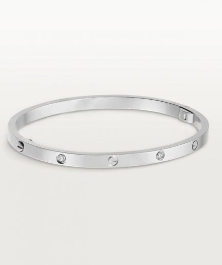 Cartier Love Bracelet, Small Model, 6 Diamonds White Gold Ref. B6047717